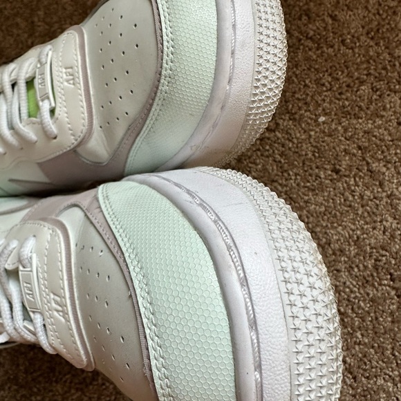 Sz 10.5 Nike Air Force 1 Shadow SE Pixel Swoosh - Barely Green W. Rare, Unique - Picture 4 of 14